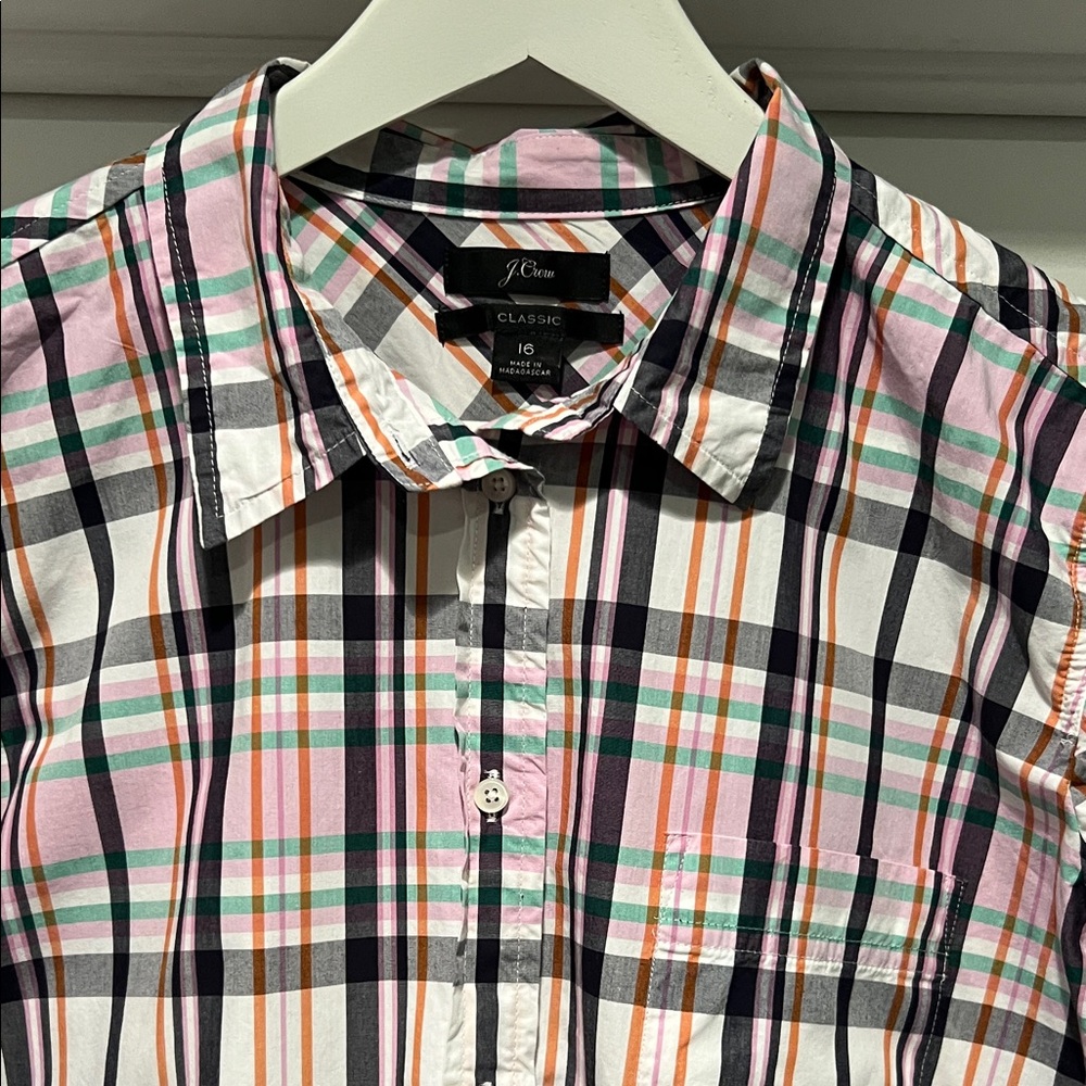 J. Crew Women’s Plaid Button Down Shirt